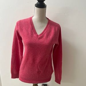 TAHARI 2 ply cashmere sweater,M, hot pink, NWOT